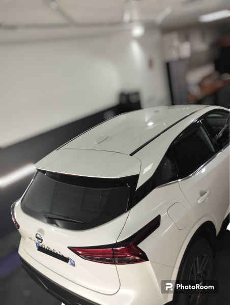 Convering sur toit gris anthracite finition mat sur Nissan Qashqai