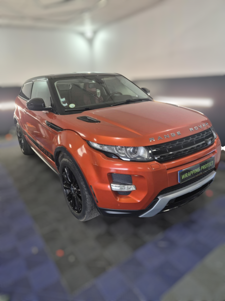 covering orange sur Range rover