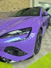 Covering complet violet nacré sur BYD Seal à Le Havre 