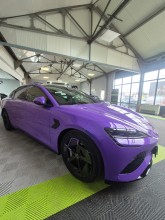 Covering complet violet nacré sur BYD Seal à Le Havre 