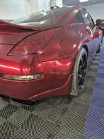 COVERING ROUGE CERISE BRILLANT SUR NISSAN 350Z