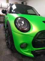 Covering vert sur Mini à Le Havre