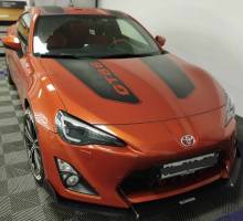 Pose et dépose d'adhésif sur voiture Toyota GT 86 à Rouen 
